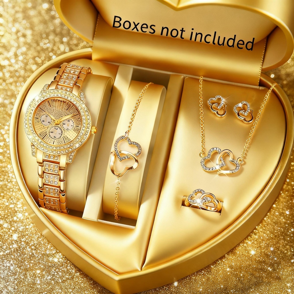 Jewelry Like Watches - 6 pièces de luxe strass femmes