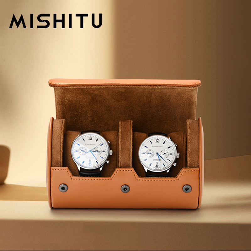 Jewelry With Watches - MISHITU 1/2/3-slot montre stockage rouleau sac