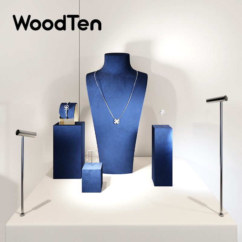 Jewelry Shop Watches - Présentoir à Bijoux Bleu de Qualité