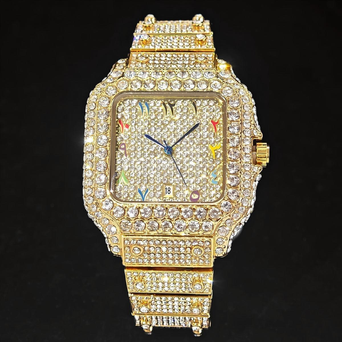 Jewelry And Watches Luxury Brand - Mode chaude UNIGUET plein diamant glacé