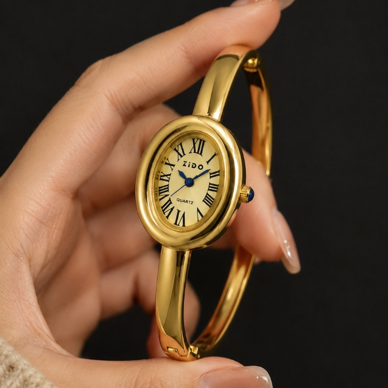 Jewelry And Watches Luxury Brand - Montre élégante pour femme, cadran ovale