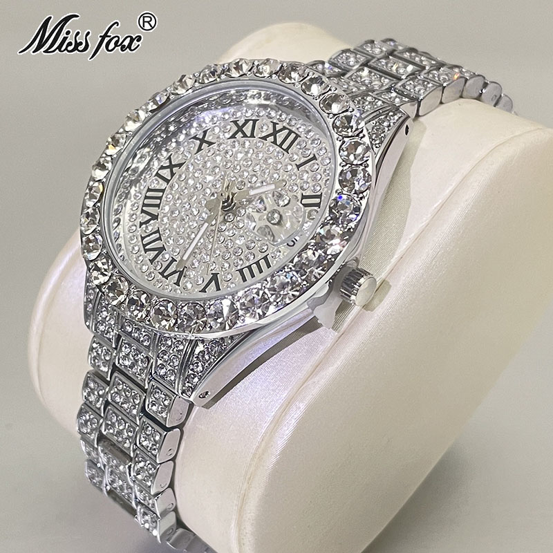Jewelry And Watches Luxury Brand - MISSFOX-Montre-bracelet à quartz étanche pour femme,