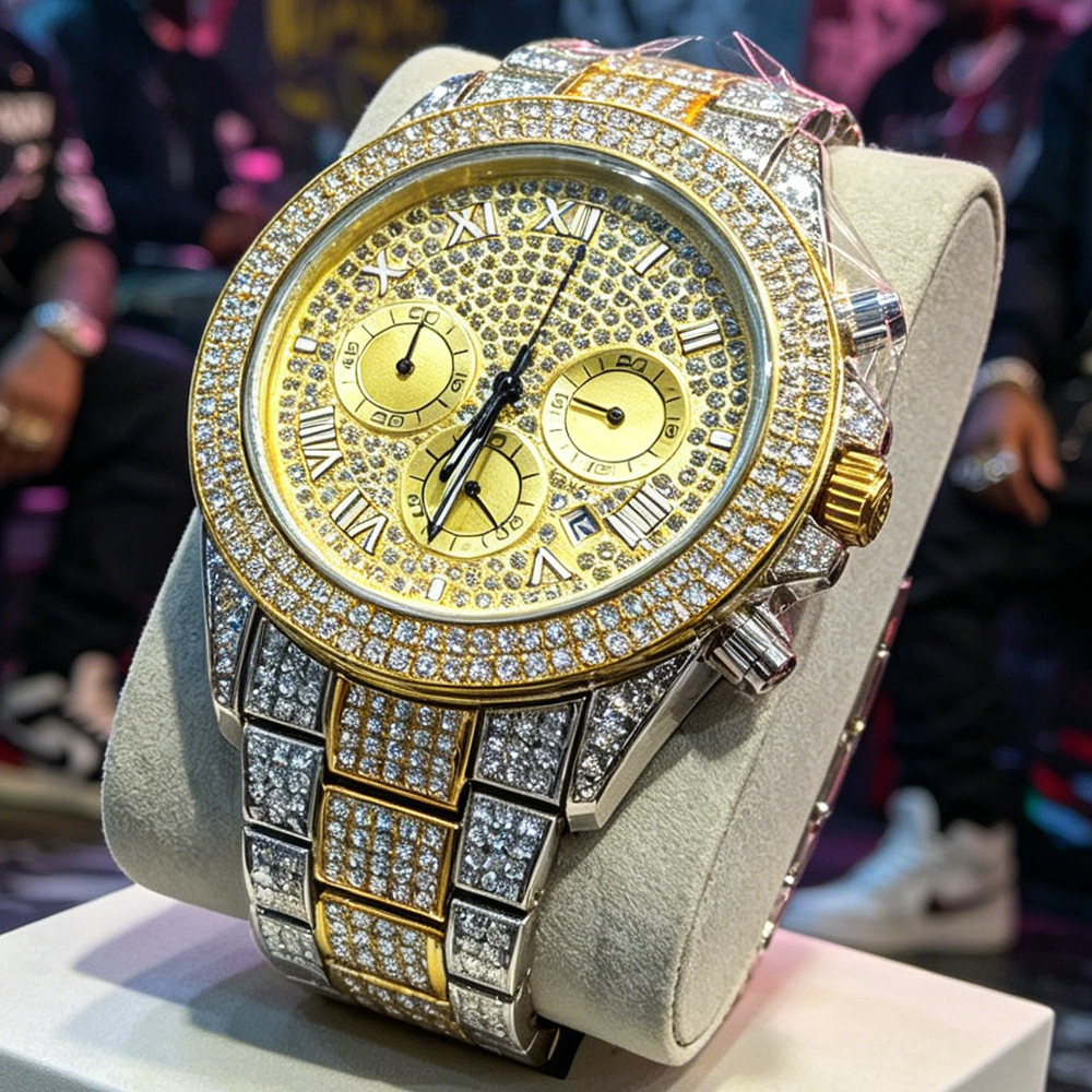 Montre Quartz Homme Hip Hop Bl - Jewelry And Watches Luxury Brand avis et prix