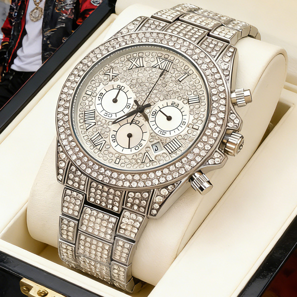 Montre Quartz Homme Hip Hop Bl - Jewelry And Watches Luxury Brand avis et prix
