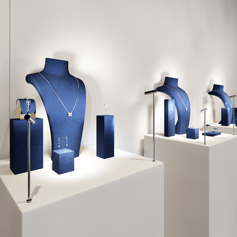 Présentoir à Bijoux Bleu de Qu - Jewelry Shop Watches avis et prix