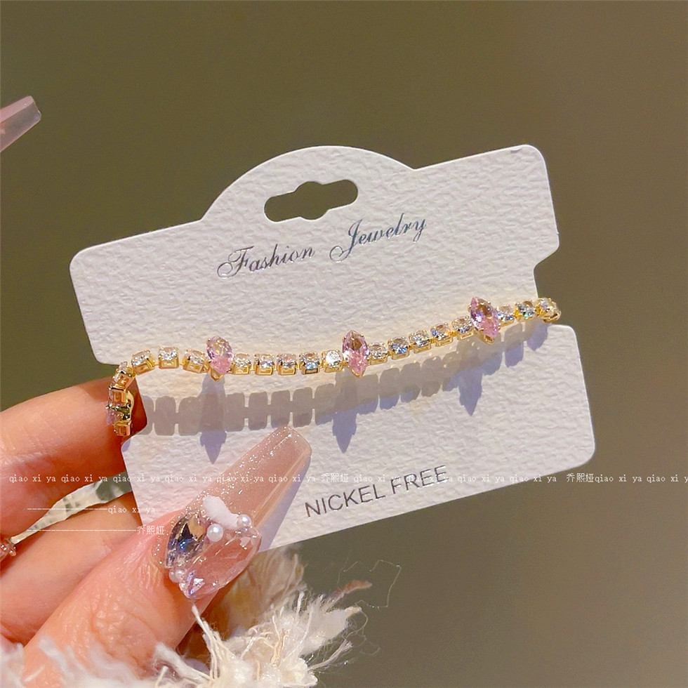 Bracelets en Zircon rose entiè - Best Jewelry Watches For Women avis et prix