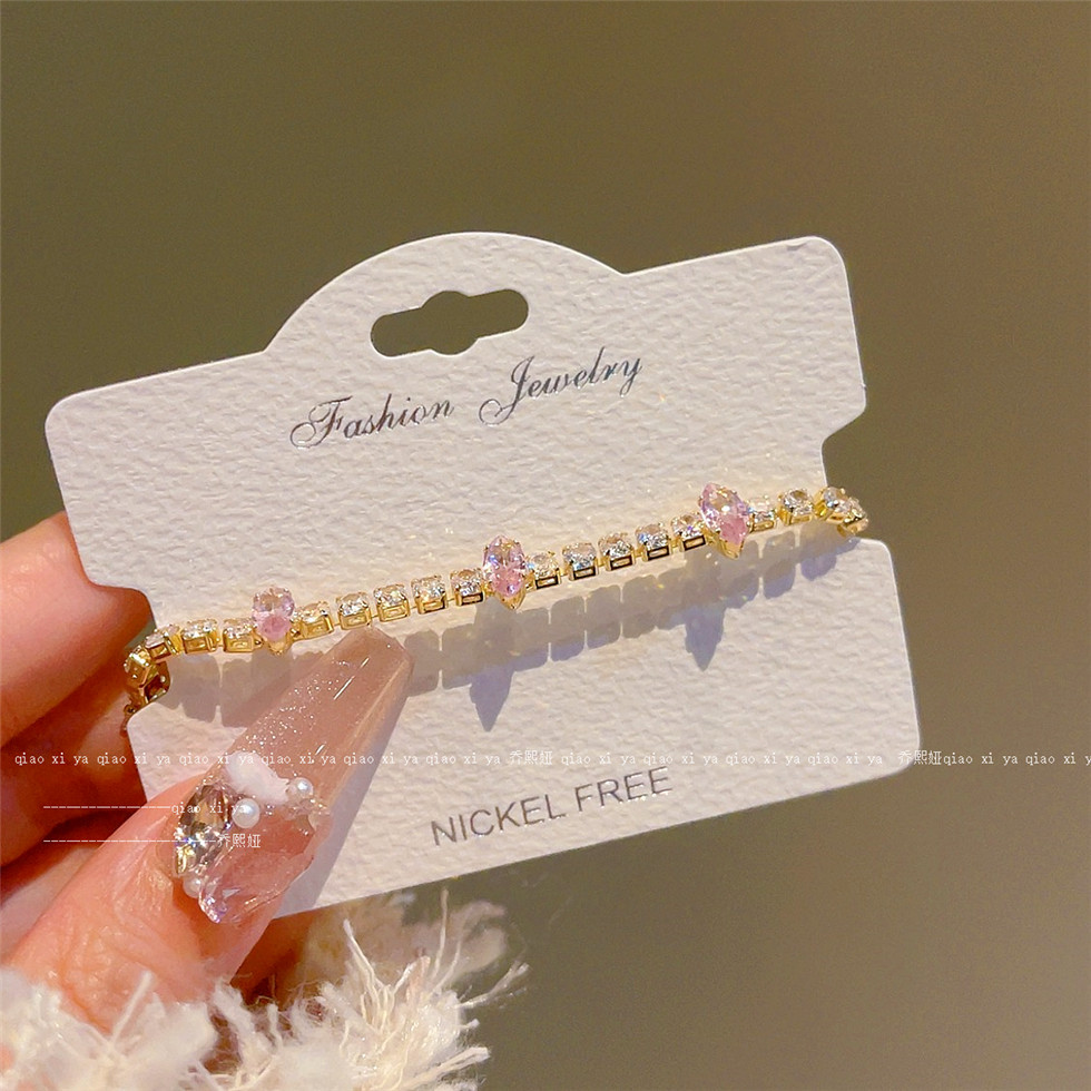 Bracelets en Zircon rose entiè - Best Jewelry Watches For Women avis et prix