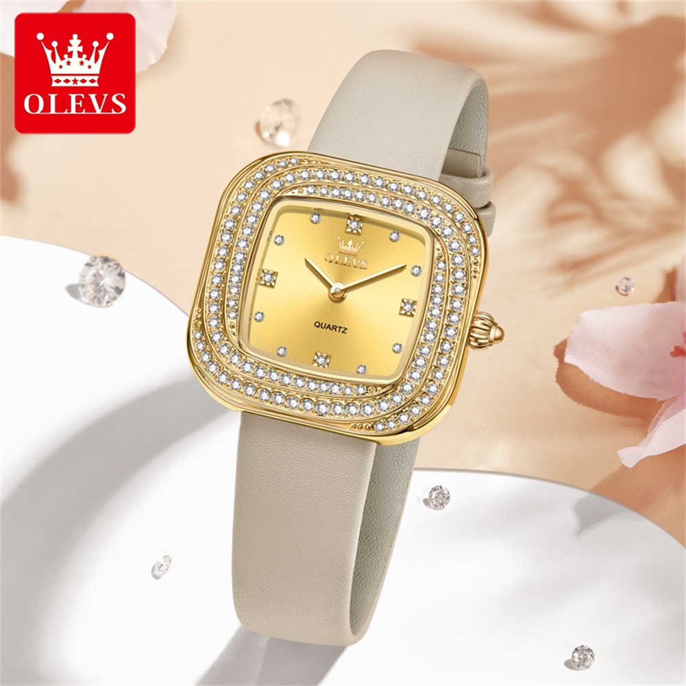 OLEVS – montre à Quartz carrée - Jewelry Diamond Watches avis et prix