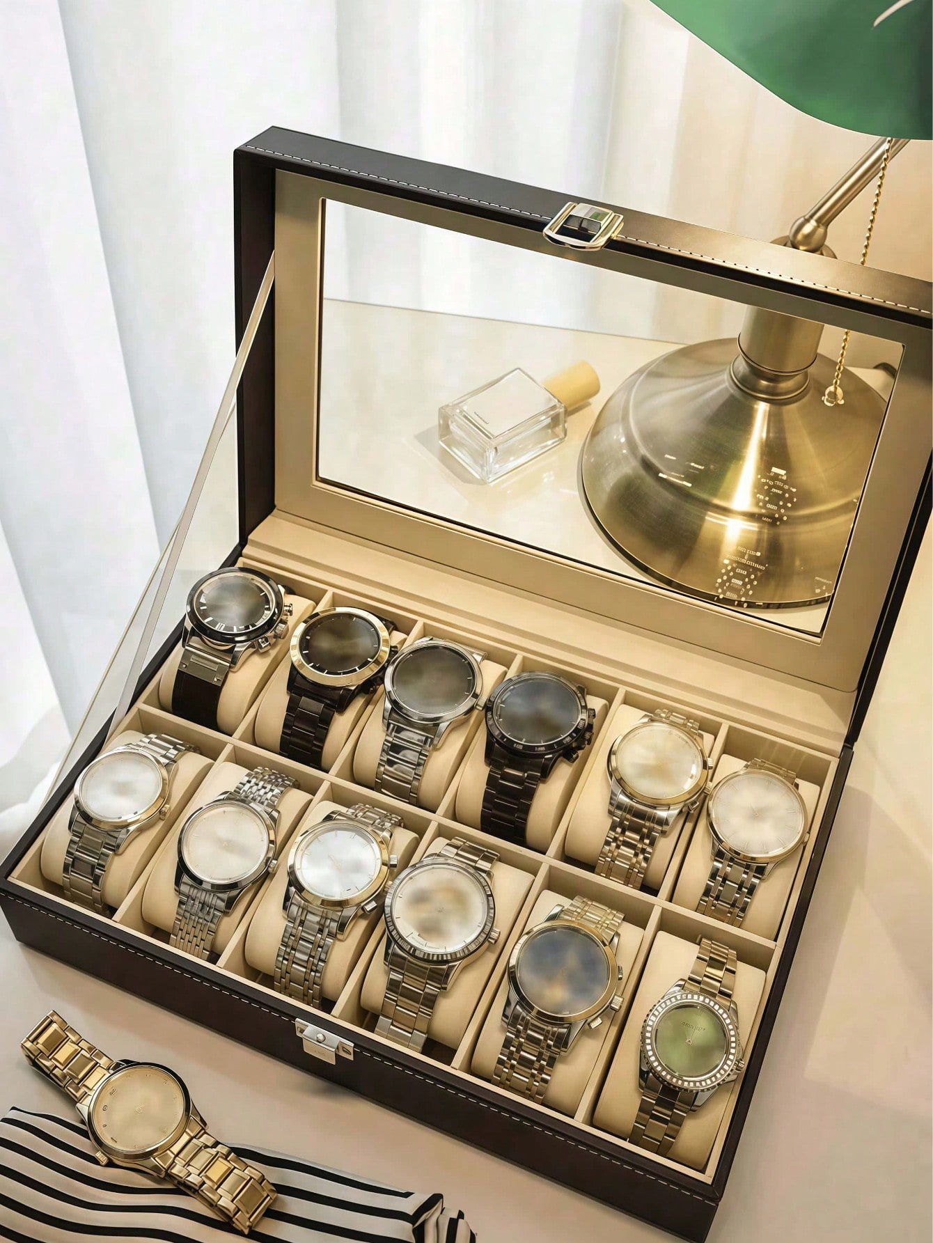 Boîte à montres en cuir avec s - Jewelry Like Watches avis et prix