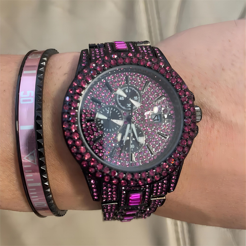 Vente chaude montre de glace r - Jewelry And Watches Luxury Brand avis et prix