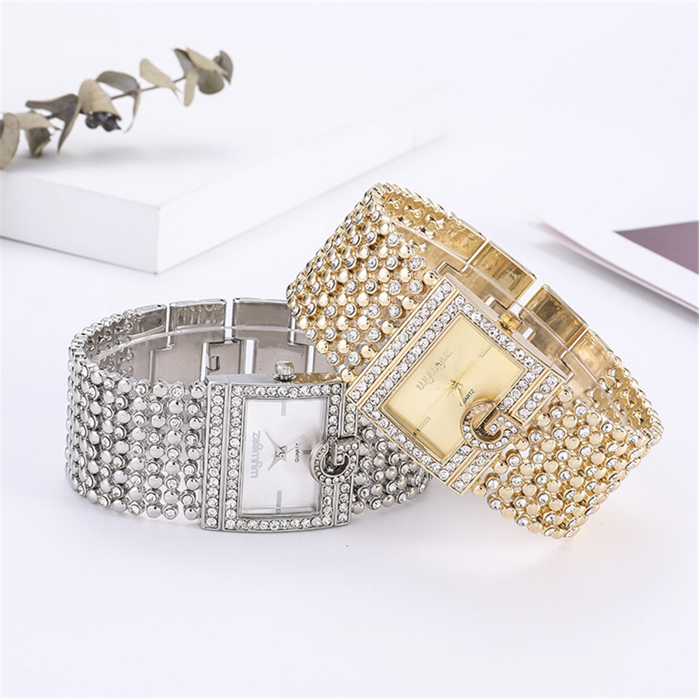 Montres carrées simples en or  - Jewelry Diamond Watches avis et prix