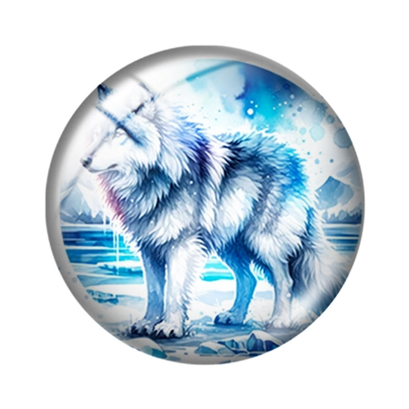 Cabochons en verre motif loup  - Wolf Jewelry & Watches Tampa Reviews avis et prix