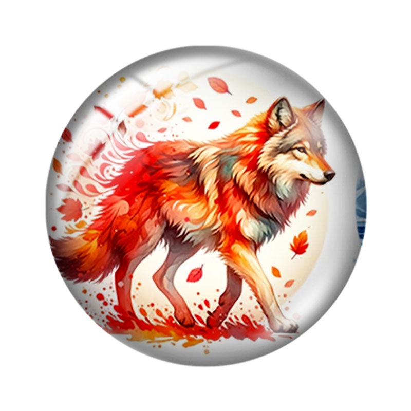 Cabochons en verre motif loup  - Wolf Jewelry & Watches Tampa Reviews avis et prix
